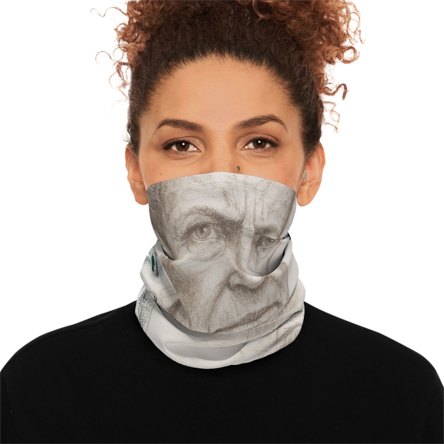 Winter Neck Gaiter With Drawstring
