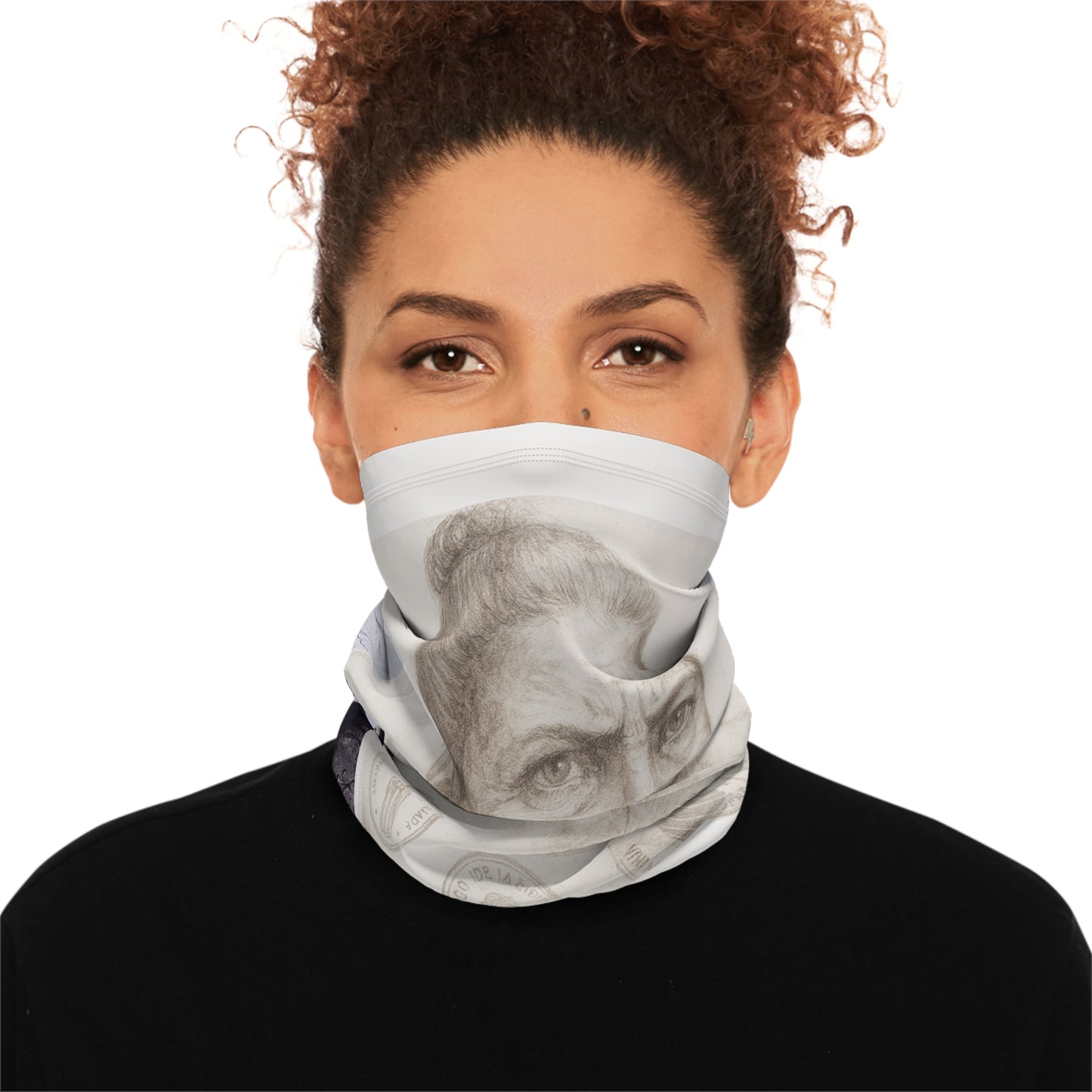 Winter Neck Gaiter With Drawstring