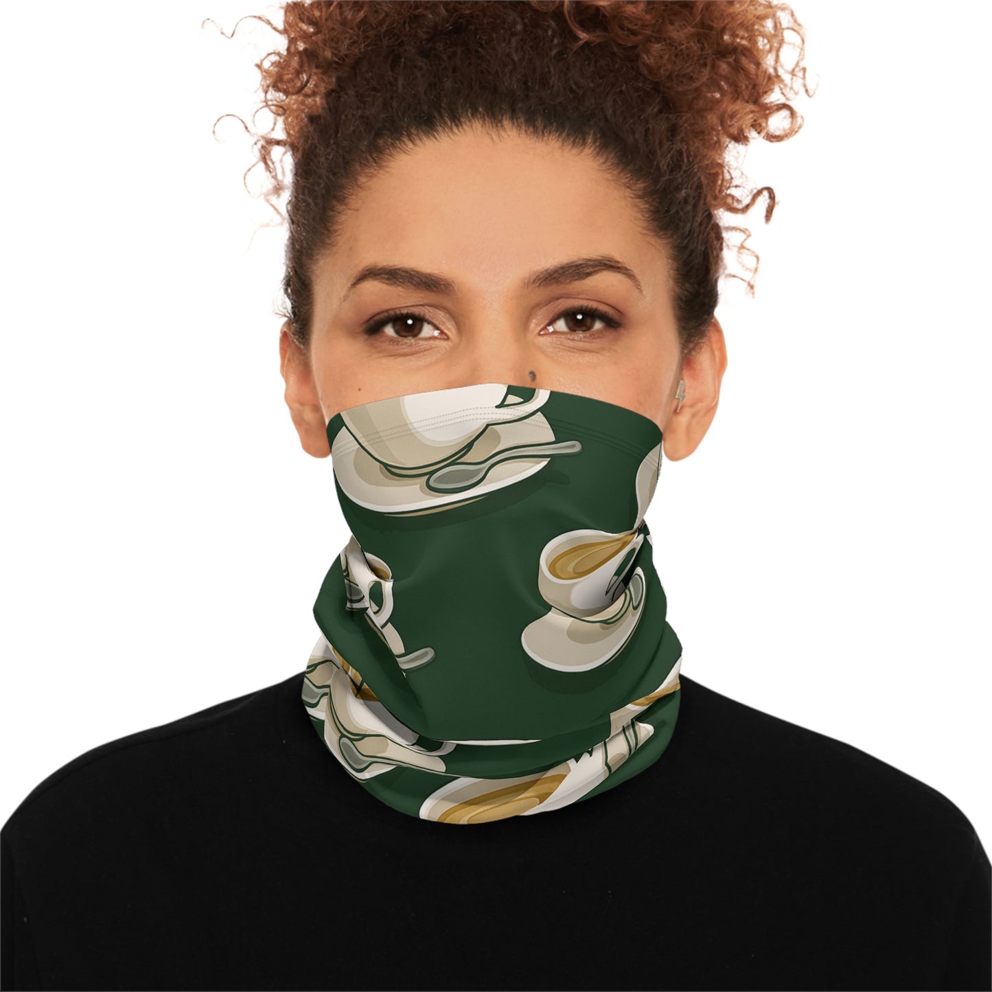 Cafe con Leche Winter Neck Gaiter With Drawstring